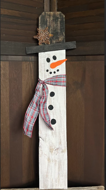 Thursday, Dec. 4th - Rustic Wooden Snowman